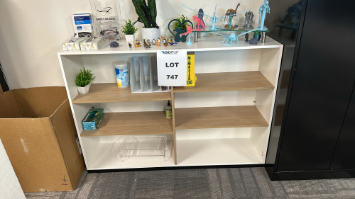LOT OF (1) SHELVING UNIT, DIMENSIONS: 63" x 15" x 44"