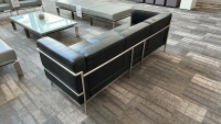 LOT OF (1) LOBBY COUCH, DIMENSIONS: 76" x 30" x 26" - 2