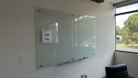 QUARTET MAGNETIC GLASS INFINITY FRAMELESS MOUNTING DRY ERASE BOARD, DIMENSIONS: 72" x 48"<br/>
