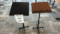 LOT OF (2) ASSORTED HEIGHT ADJUSTABLE PEDESTAL STANDS, TO INCLUDE: OKLAHOMA SOUND (MODEL: 70-MO) , VINGLI