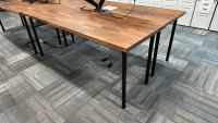 LOT OF (4) ASSORTED WOOD TOP OFFICE TABLES, DIMENSIONS: 74" x 25.5" x 29" - 2