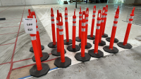 LOT OF (18) JBC STANDARD D-TOP DELINEATORS