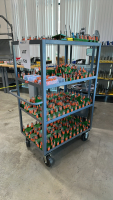 LOT OF (3) JAMCO PRODUCTS STEEL MOBILE UTILTY RACK CARTS, DIMENSIONS: 37" x 24" x 60"<br/>(CART ONLY - CONTENTS NOT INCLUDED)