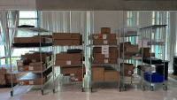 LOT OF (5) ASSORTED WIRE RACKS, DIMENSIONS: (3) 72" x 36" x 38", (2) 48" x 24" x 78"<br/>(RACKS - CONTENTS NOT INCLUDED)