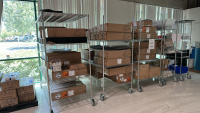 LOT OF (5) ASSORTED WIRE RACKS, DIMENSIONS: (3) 72" x 36" x 38", (2) 48" x 24" x 78"<br/>(RACKS - CONTENTS NOT INCLUDED) - 2