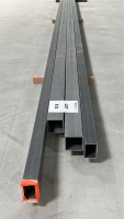 LOT OF (4) ASSORTED METAL BEAMS, APPROX: 40' LONG - 2