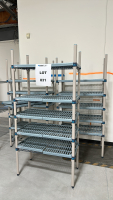 LOT OF (3) METRO MAX Q ANITMICROBIAL STORAGE RACKS, DIMENSIONS: 36" x 18" x 75"