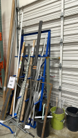 LOT OF (1) STEEL SPARE MATERIALS RACK, DIMENSIONS: 34" x 24" x 84", TO INCLUDE: SPARE MATERIAL - 2