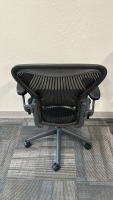 HERMAN MILLER AERON SIZE B MESH ADJUSTABLE OFFICE CHAIR, REAR TILT LIMITER, LUMBAR SUPPORT PAD - 2