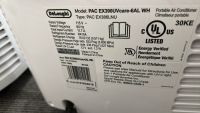 DĒLONGHI PINGUINO PORTABLE AIR CONDITIONER, DEHUMIDIFIER, FAN & UV-CARELIGHT, MODEL: PACEX390UV-6AL-WH, S/N: 900053P000087 - 2