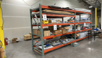 LOT OF (2) SECTIONS PALLET RACKING 8&rsquo; Tall (CONTENTS NOT INCLUDED)