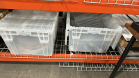 METAL RACK OF ASSORTED ITEMS TO INCLUDE: ASSORTED ALUMINUM FIXTURES, FANS, BRACKETS, HOSING, ADHESIVE STRIPS, ETC., DIMENSIONS: 112" x 48" x 96" - 4