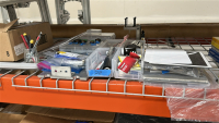 METAL RACK OF ASSORTED ITEMS TO INCLUDE: ASSORTED ALUMINUM FIXTURES, FANS, AMEREX TORCH, HOSING, ETC., DIMENSIONS: 112" x 48" x 96" - 5