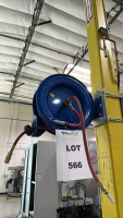COXREELS RETRACTABLE AIR/WATER LOW PRESSURE HOSE REEL, MODEL: P-LP-350-9XH, S/N: 789166