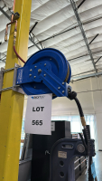 COXREELS RETRACTABLE AIR/WATER LOW PRESSURE HOSE REEL, MODEL: P-LP-350-YP-BXL, S/N: 827717