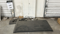 GLOBAL INDUSTRIAL DIGITAL FLOOR SCALE W/ LCD INDICATOR & STAND, MODEL: 244244, TO INCLUDE: SPARE MATERIAL
