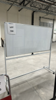 DOUBLE-SIDED PORTABLE MAGNET DRY ERASE WHITE BOARD, DIMENSIONS: 48" x 36"