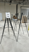 LOT OF (9) ULINE STANDARD TELESCOPING EASELS, MODEL: H-1450BL