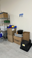 WIRE RACK WITH ASSORTED PLASTIC BINS - 2