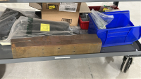 RACK WITH ASSORTED ITEMS TO INCLUDE: GORILLA HEAVY DUTY SPRAY ADHESIVE, SUPER 77 MULTIPURPOSE ADHESIVE, CROWNFUL INCUBATOR, LEE SPRING, MATS, ETC. - 5