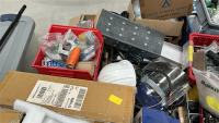 LOT OF (2) PALLETS OF ASSORTED HARDWARE, TO INCLUDE: 30 GA. WIRE SPOOLS, ELECTRICAL WIRE CONNECTORS, LITHIUM ION BATTERIES, ULINE FOAM EARPLUGS, MASONRY SCREW SCREW ANCHORS, ETC. - 6