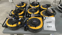 LOT OF (8) DEWENWILS 60' RETRACTABLE POWER CABLE, MODEL: HCRA60A