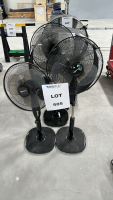 LOT OF (3) AMAZON BASICS 18" PEDESTAL FANS, MODEL: FS40-10BR