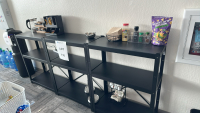 IKEA BROR HEAVY-DUTY SHELF UNIT, DIMENSIONS: 100" x 15" x 43"