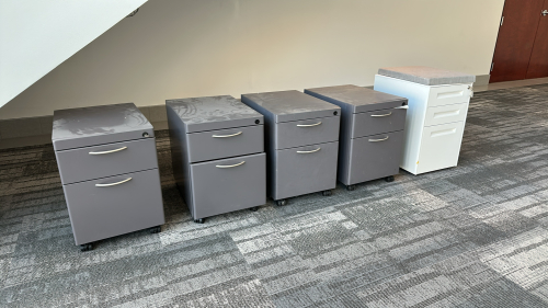 LOT OF (5) ASSTD STORAGE CABINETS