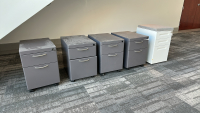 LOT OF (5) ASSTD STORAGE CABINETS