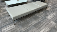 LOT OF (1) CUSHIONED LOBBY BENCH, DIMENSIONS: 98" x 33" x 17" - 2