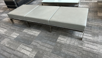 LOT OF (1) CUSHIONED LOBBY BENCH, DIMENSIONS: 98" x 33" x 17" - 2