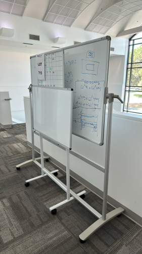 LOT OF (3) ASSORTED OFFICE DRY ERASE BOARDS, DIMENSIONS: (1) 48" x 36", (1) 24" x 35", (1) 36" x 24"