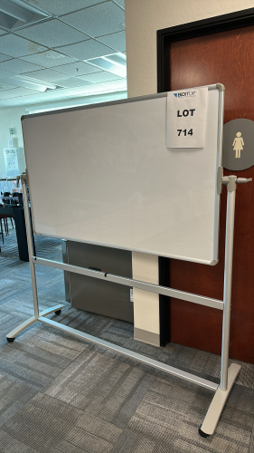 DOUBLE-SIDED NON-MAGNETIC OFFICE WHITEBOARD, DIMENSIONS: 48" x 36"