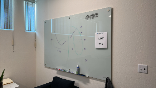 QUARTET MAGNETIC GLASS INFINITY FRAMELESS MOUNTING DRY ERASE BOARD, DIMENSIONS: 72" x 48"<br/>