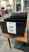 LOT OF (5) ASSORTED DISPLAY MONITORS, (4) SPECTRE 28" MOUNTED LCD DISPLAY MONITORS, MODEL: E278W-FPT8QO8J38LA, (1) LG 28" LCD DISPLAY MONITOR, MODEL: 27MP450-B, S/N: 211NTNH92271