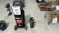 27 GAL. 200 PSI OIL-FREE PORTABLE VERTICAL ELECTRIC AIR COMPRESSOR, MODEL: C271H, S/N: 1315101Y1450128, W/ KAESER COMPRESSED AIR CONDENSATE FILTER, MODEL: ANKCF25