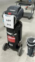 27 GAL. 200 PSI OIL-FREE PORTABLE VERTICAL ELECTRIC AIR COMPRESSOR, MODEL: C271H, S/N: 1315101Y1450128, W/ KAESER COMPRESSED AIR CONDENSATE FILTER, MODEL: ANKCF25 - 2