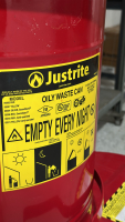 LOT OF (6) ASSORTED JUSTRITE METAL WASTR CANS, TO INCLUDE: ASSORTED SIZES - 2