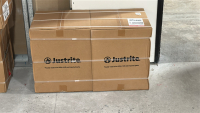 LOT OF (2) ULINE / JUSTRITE 10 GAL. OILY WASTE CANS, MODEL: H-1847R