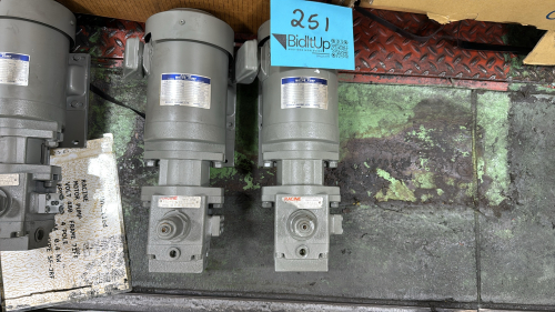 (2) Racine 0.4 KW 3~ Induction Motors