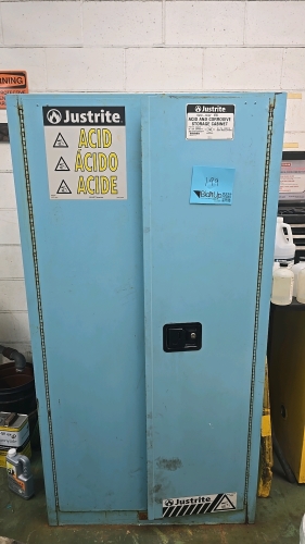 Justrite Sure-Grip Ex 55gal Acid/Corrosive Storage Cabinet