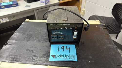 Power Bright VC-1000J Step Up & Down Transformer