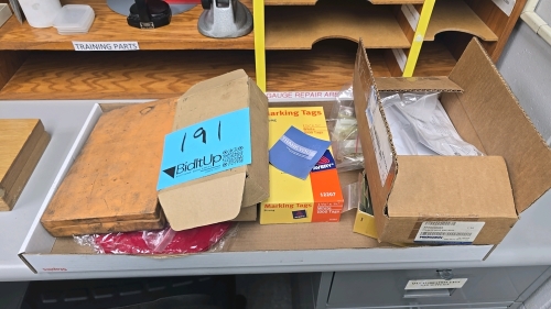 Box of Misc. Measuring Supplies