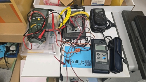 Misc. Lot of Testing Equipment - Multimeter, Calibrator, Tesla Meter, Light Meter