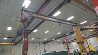 Contrx Industries Pivoting 1/2 Jib Crane and Ingersoll Rand Hoist - 4