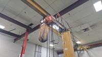 Contrx Industries Pivoting 1/2 Jib Crane and Ingersoll Rand Hoist - 2