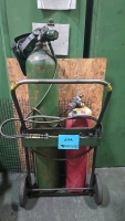OxyAcetylene Cutting Torch Cart and Gauges