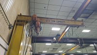 B.I. Brooks and Sons 1/2 Ton Jib Crane and Ingersoll Rand Hoist - 2