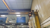 B.I. Brooks and Sons 1/2 Ton Jib Crane and Ingersoll Rand Hoist - 4